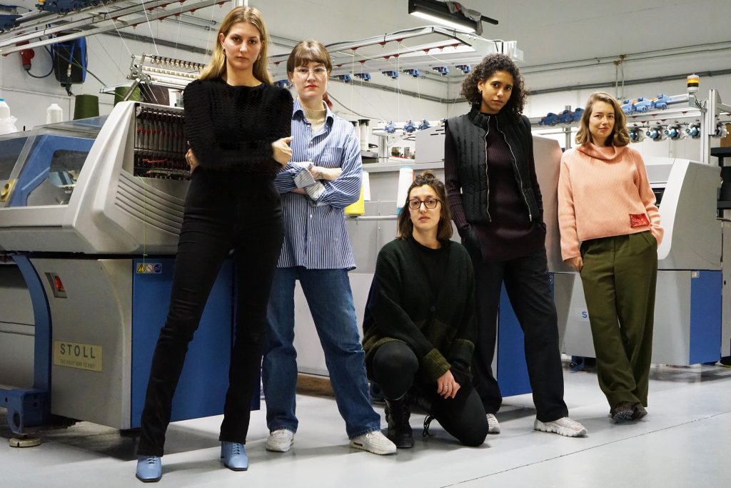 The all-female programming team of KNITWEAR LAB